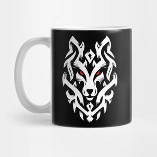 Wolf Tribal Ornament lovely blend drawing cute cool colorful Mug